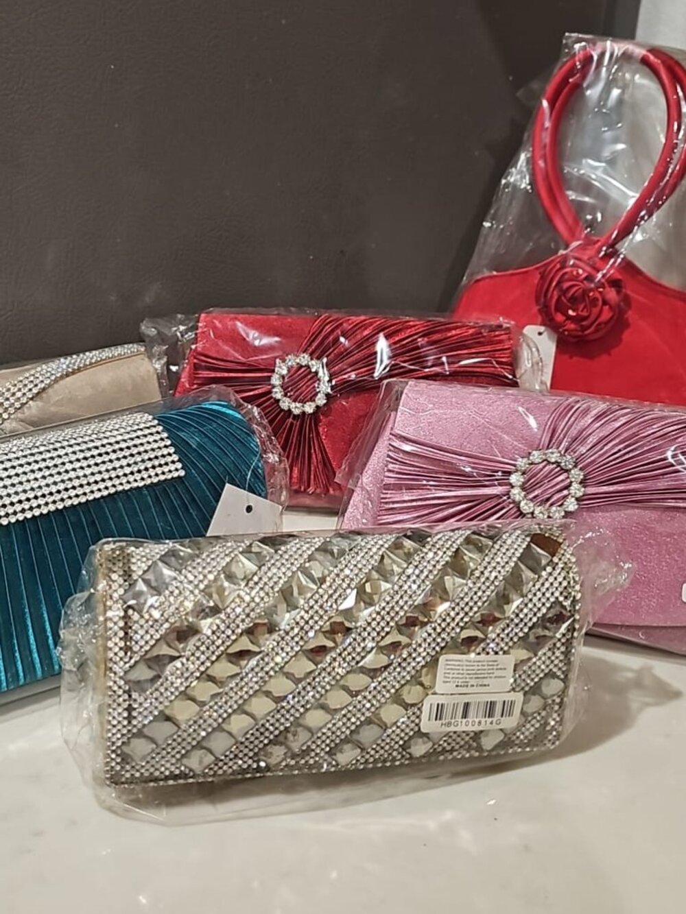 6 pack Bulk Resellers Lot Of Purses And Bag